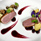 CANARD RÔTI, CONFIT DE SHADOWQUEEN, NOIX, COURGETTE ET AUBERGINE [X̃eBƃVh[NC[RtB ݂̍NWFbgƃI[xW[k